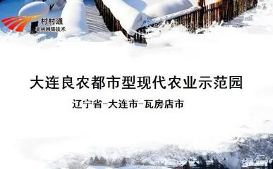 大连良农都市型现代农业示范园 网络科技驱动现代农业技术开发